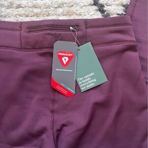 L.L. Bean Women's Dark Purple PrimaLoft Thermal Leggings